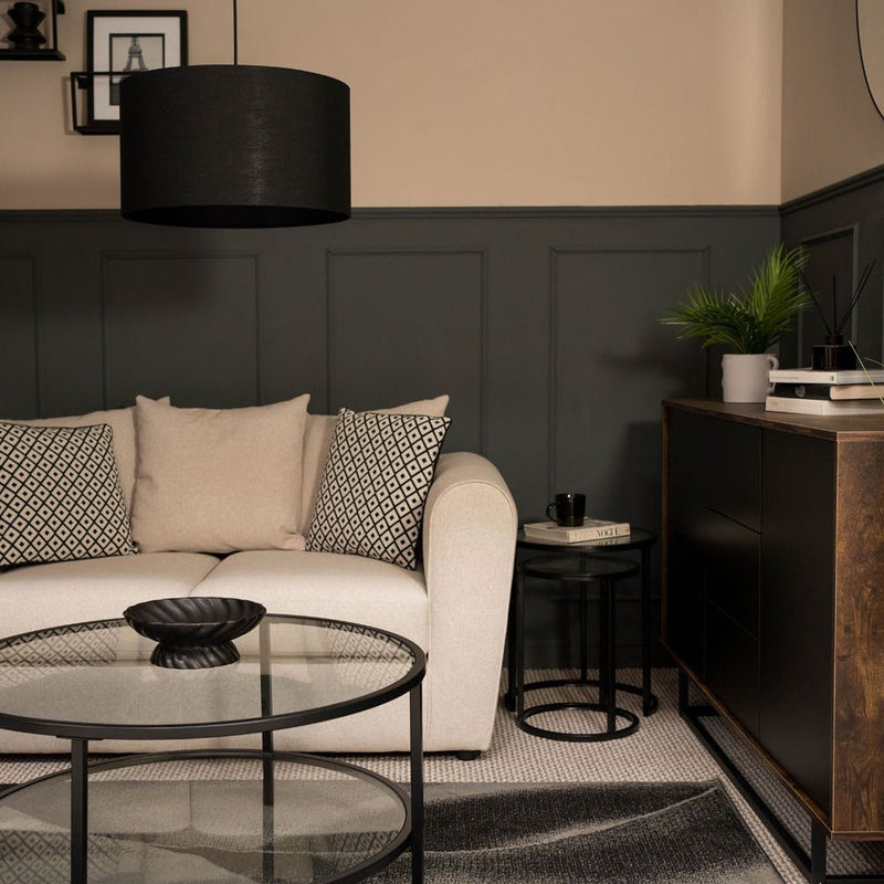 Large Drum Shade in Black