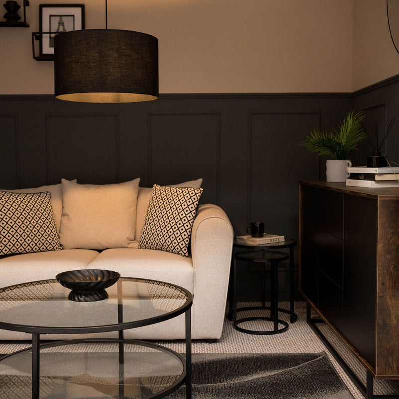 Large Drum Shade in Black