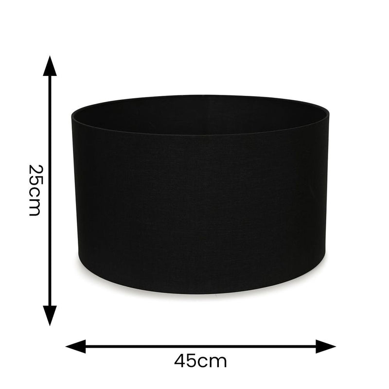 Large Drum Shade in Black