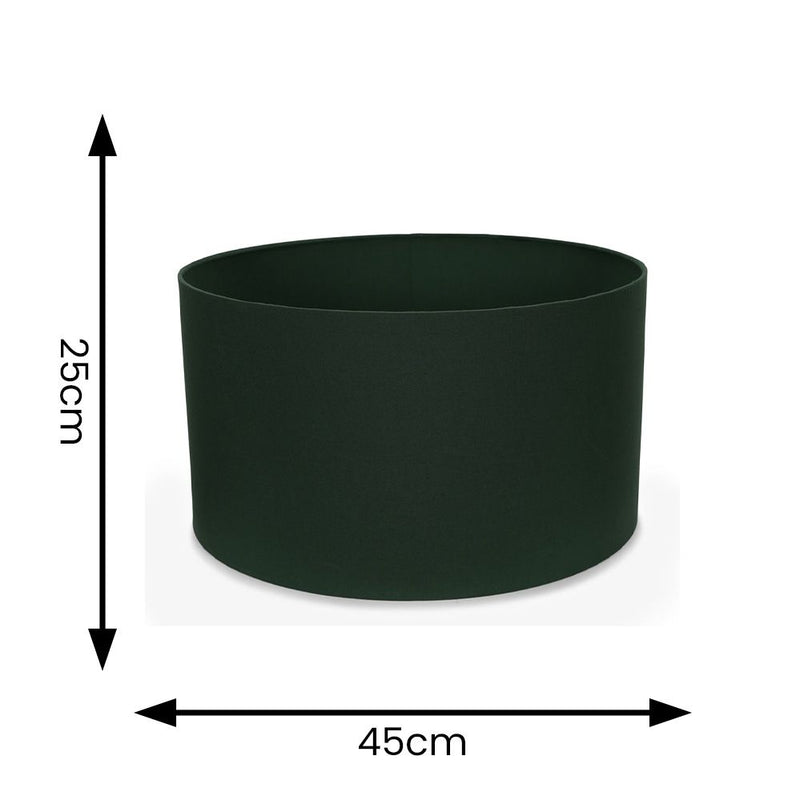 Large Drum Shade in Forest Green