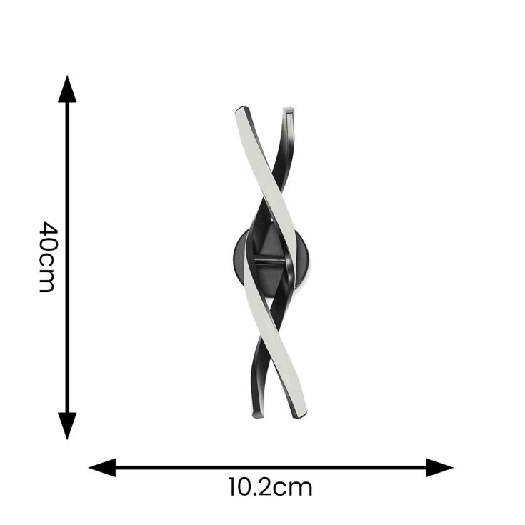 Infinity LED Wall Light Double Twist
