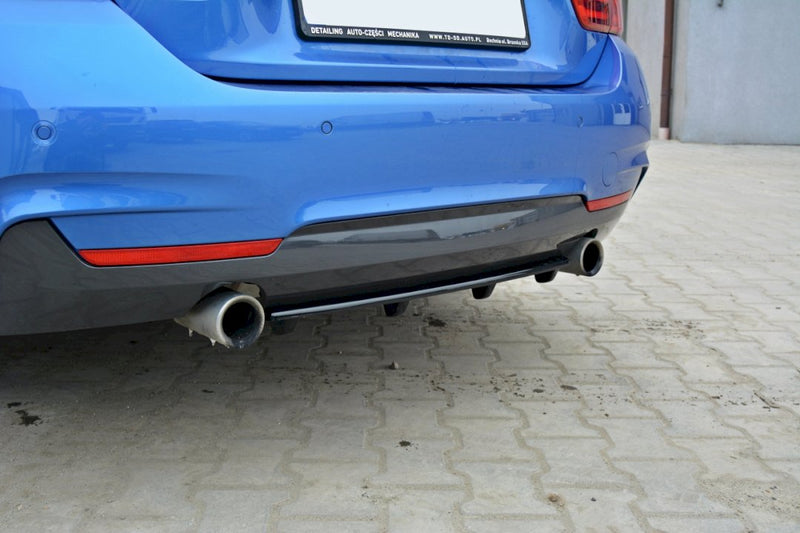 Maxton Design - CENTRAL REAR SPLITTER (VERTICAL BARS) BMW 4 F32 M-SPORT (2013-2016)