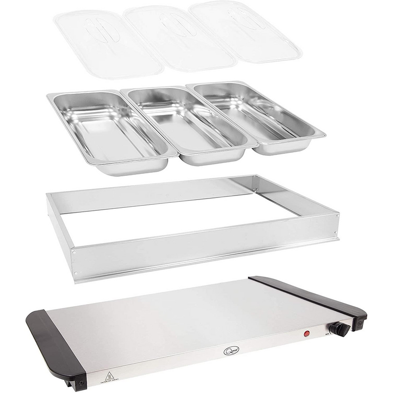 Quest Large Buffet Server & Warming Plate (Carton of 2)