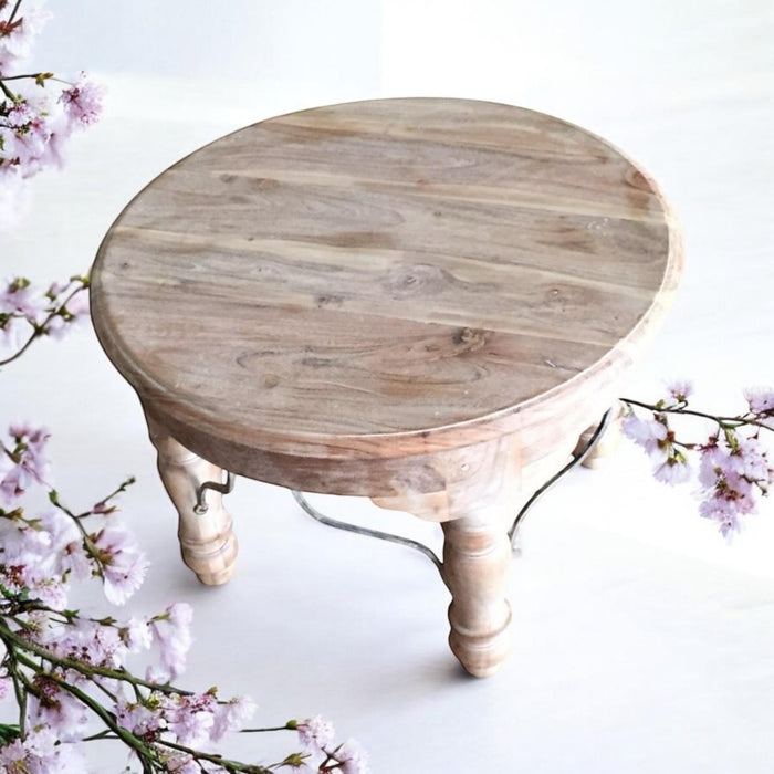 60CM WOODEN ROUND TABLE