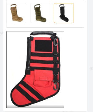Christmas stocking bag military storage bag