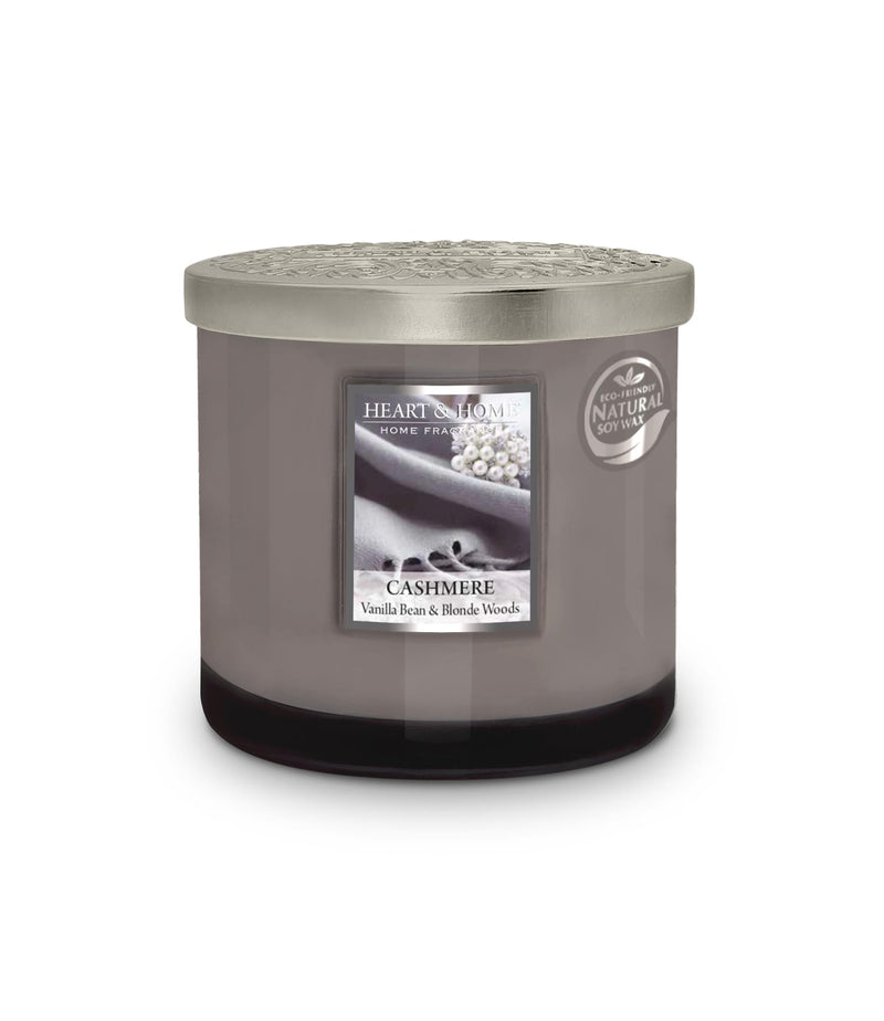 Heart & Home Cashmere  Twin Wick Ellipse Soy Candle - 40 Hours Burn