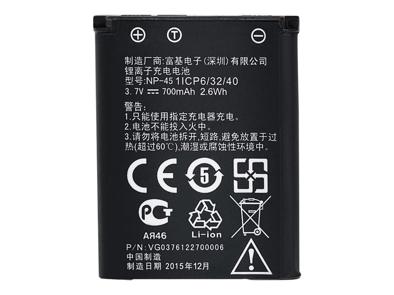PRAKTICA NP-45 Rechargeable Battery Pack for WP240 Z250 Z212 & Fuji Cameras