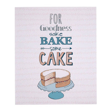Bake Some Cake Wall Plaque | Pretty Things