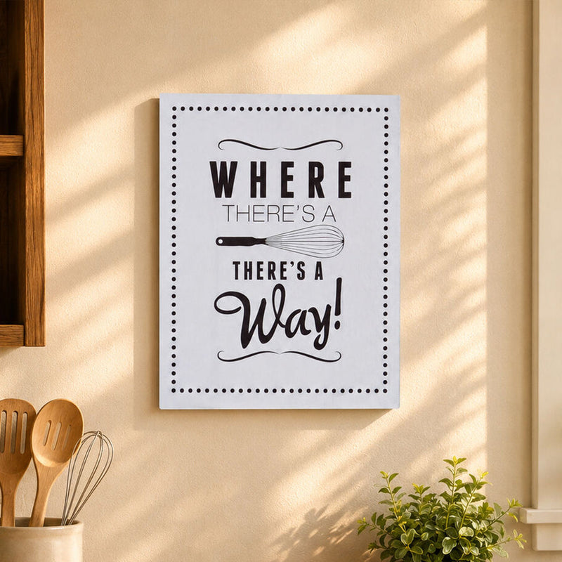 Pun and Games Where There's A Whisk Wall Plaque