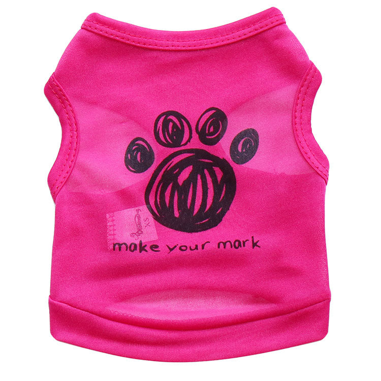 Footprints pet vest