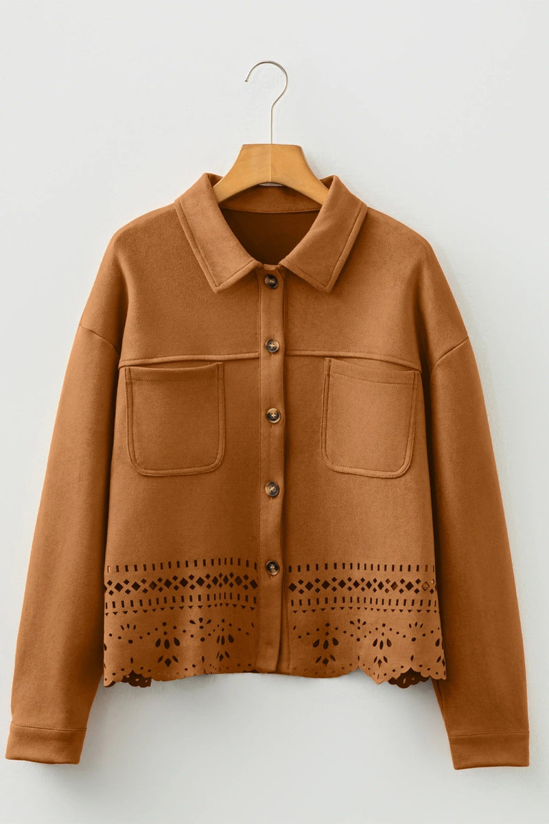 Women's Versatile Casual Fashion Hollow-out Jacket