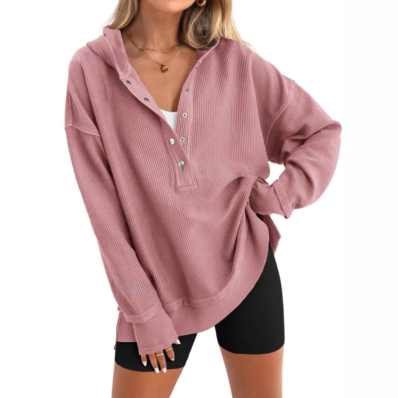 Autumn And Winter Solid Color Loose Raglan Sleeve Sweater