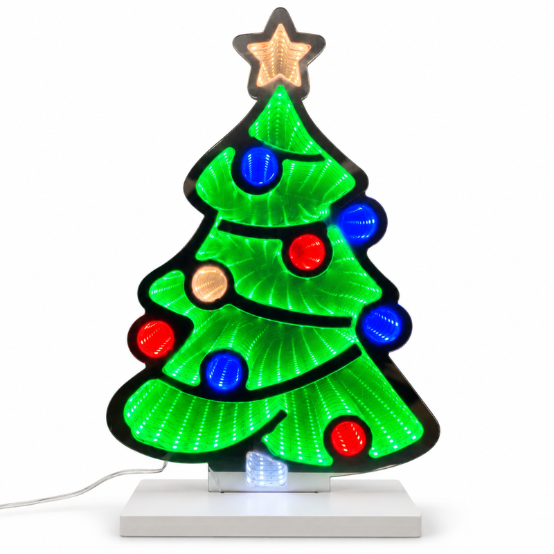 40cm Christmas Tree Infinity Light with Multicoloured LEDs