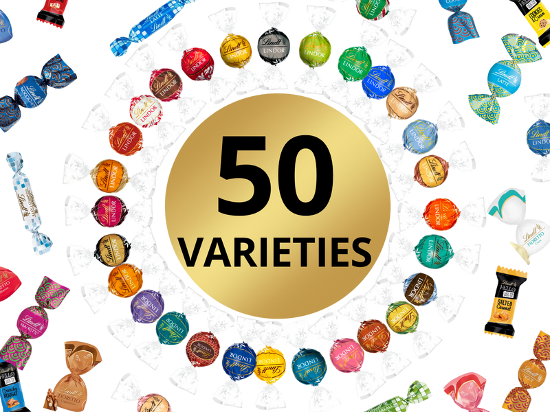 THE ULTIMATE LINDT CHOCOLATE COLLECTION | 50 VARIETIES