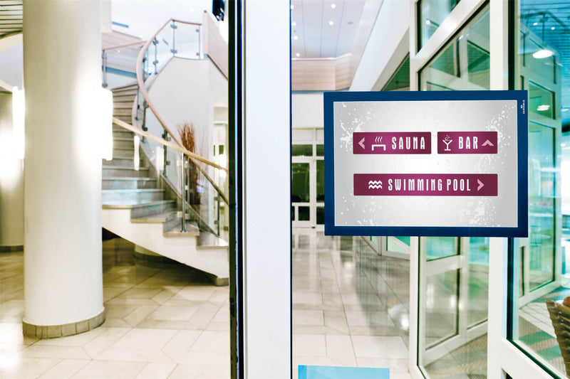 Durable DURAFRAME Self Adhesive Magnetic Signage Frame | 10 Pack | A4 Blue