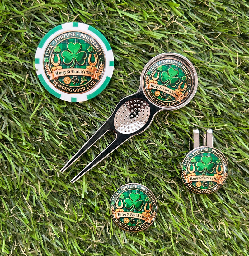 St Patrick’s Day Metal Golf Divot Tool Gift Set