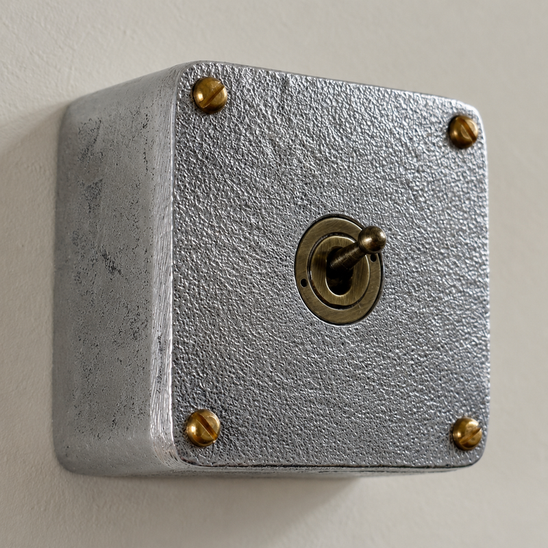 Single Gang Solid Cast Metal Surface Mounted Conduit Light Switch Industrial 2 Way