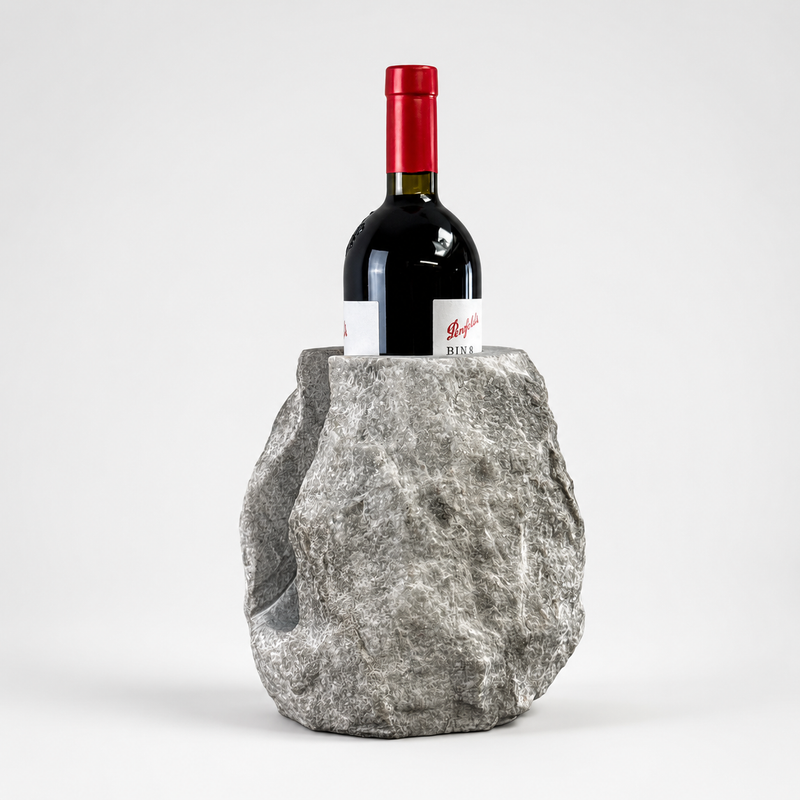 Marble Stone Solid Handcrafted Wine Bottle Holder