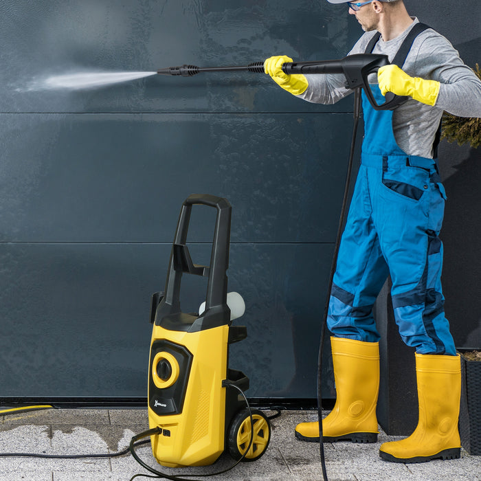 DURHAND High-Performance Power Washer 1800W, 150 Bar, 510 L/h, Yellow