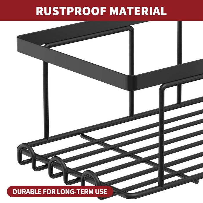 VINSANI 3pc BLACK SHOWER CADDY 1010501