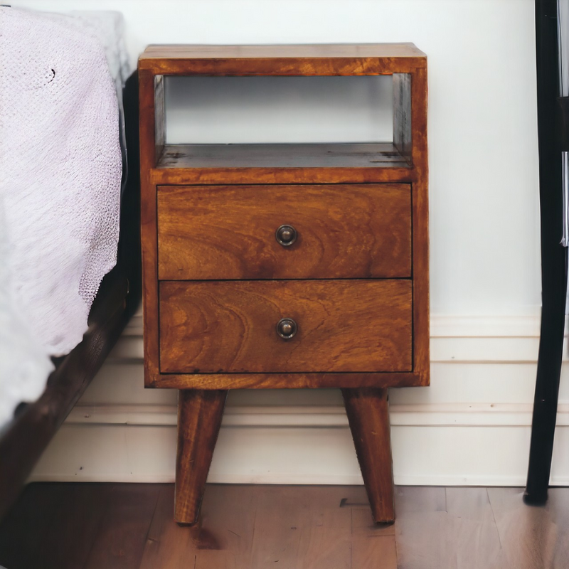 Artisan Furniture Solid Wood Mini Classic Chestnut Bedside
