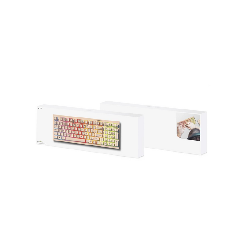 Wyeflow Wireless Gaming  RGB Backlit Keyboard - White