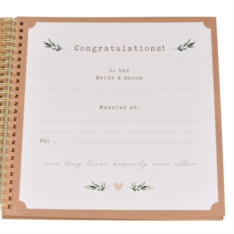 Love Story Spiral Bound Scrap Book "Happily Ever After"