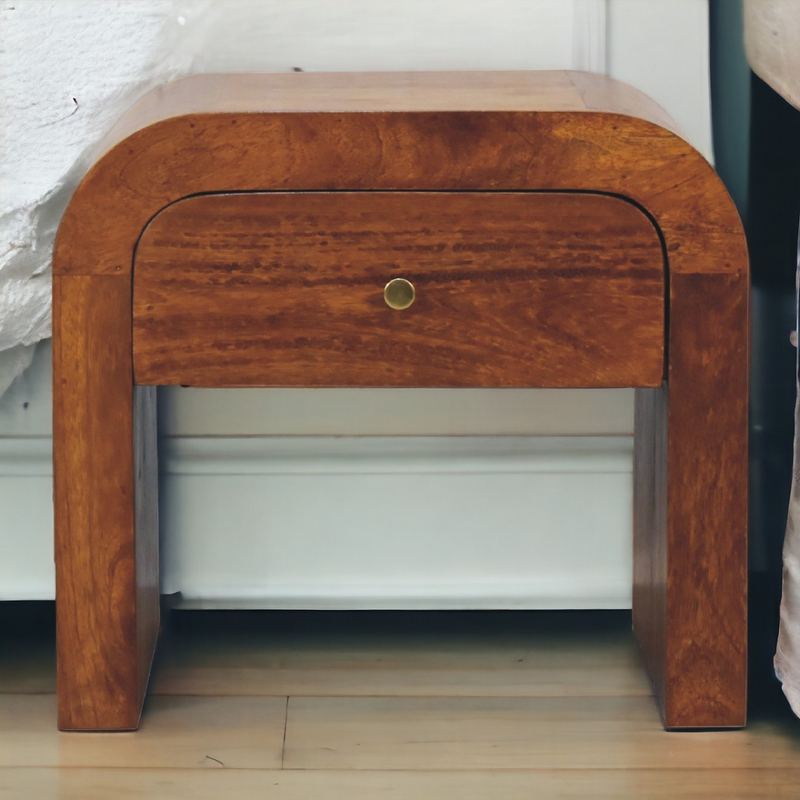 Artisan Furniture Solid Wood Darcy Chestnut Bedside