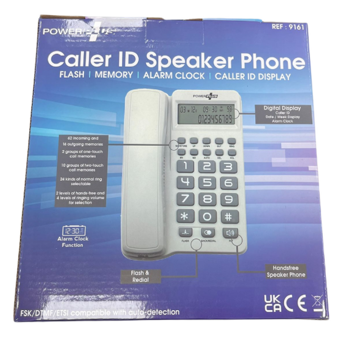 Powerplus Caller ID Speaker Phone- White