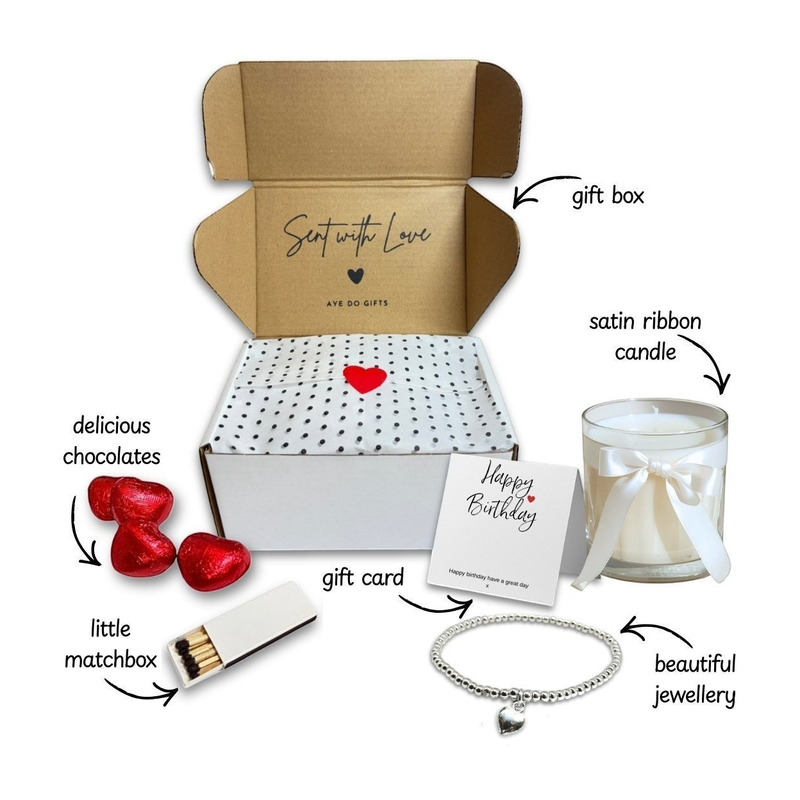 Small Best Dog Mum Gift Hamper | Bracelet, Chocolates & Candle