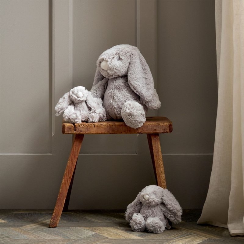 Bambino Grey Plush Rabbit Medium 18cm