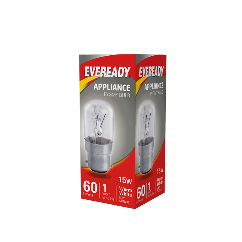 Eveready S1053 Pygmy Bulb B22 (BC) 60lm 15W Warm White (Pack of 10)