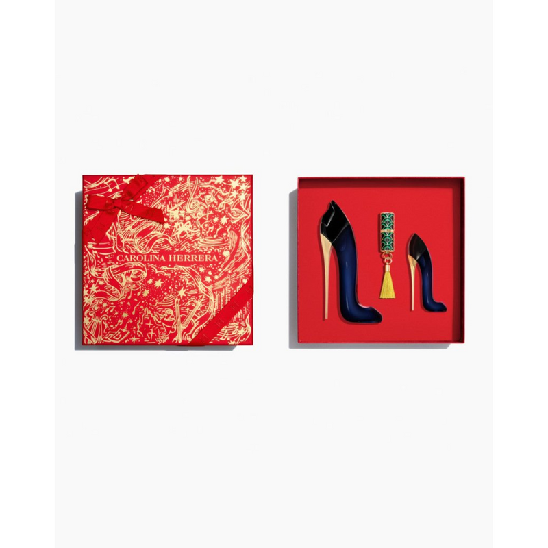 Carolina Herrera Good Girl Gift Set (Eau De Parfum 80ml  Eau De Parfum 7ml  Mini Lipstick)