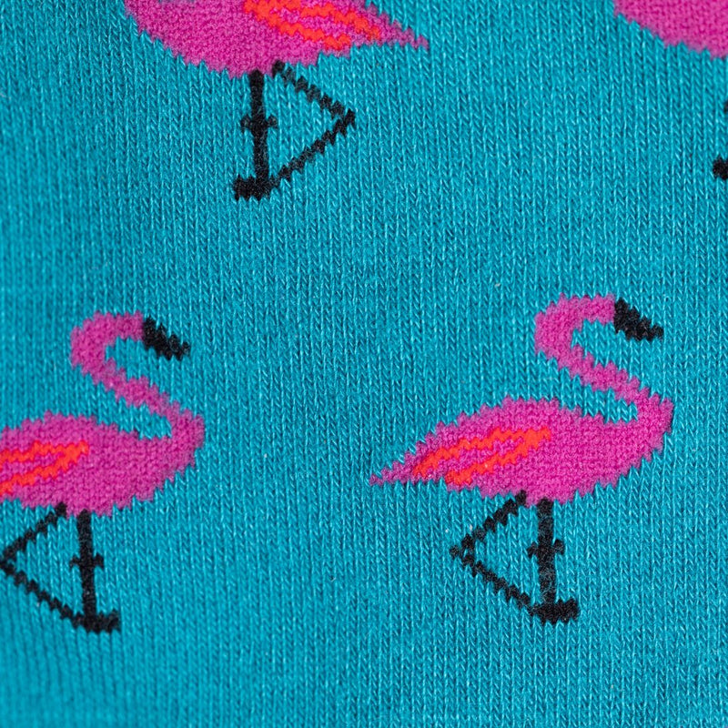 Flamingo Bamboo Socks (Comfort Cuff)
