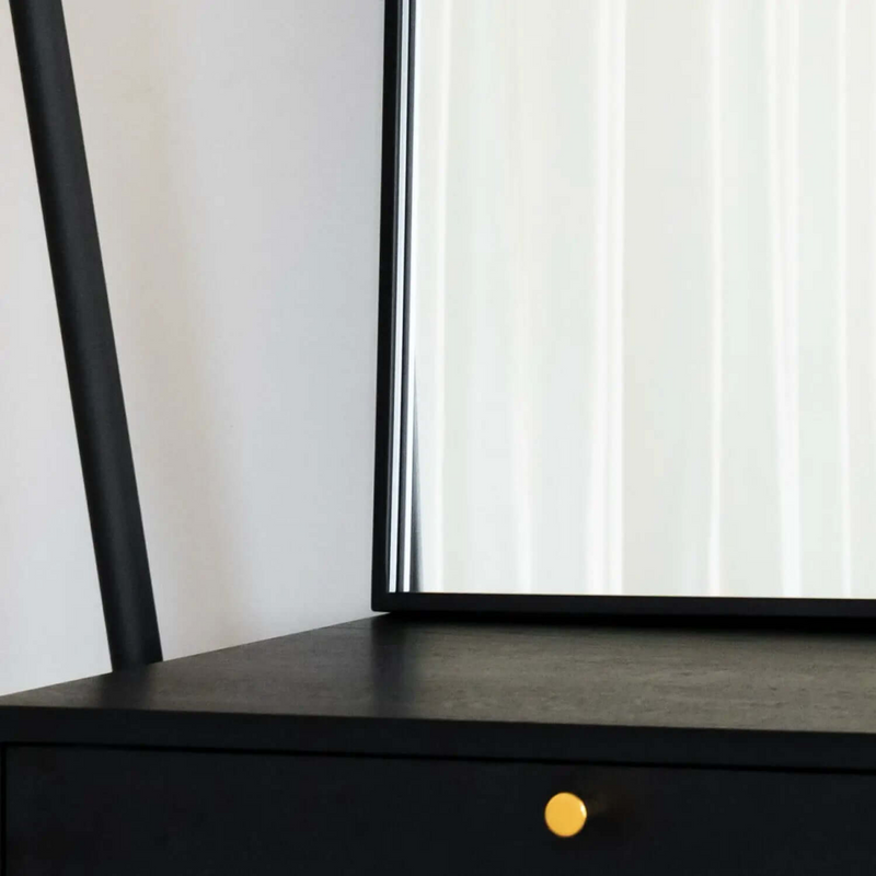 Yōko - Black Metal Gentle Arch Mirror - 95cm x 120cm