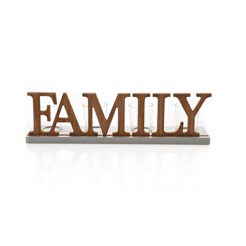 Moments 3D Letters Tea Light Holder - Family 40cm