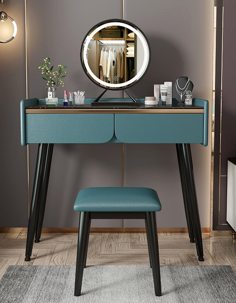 Tulip Dressing Table With LED Mirror And Stool