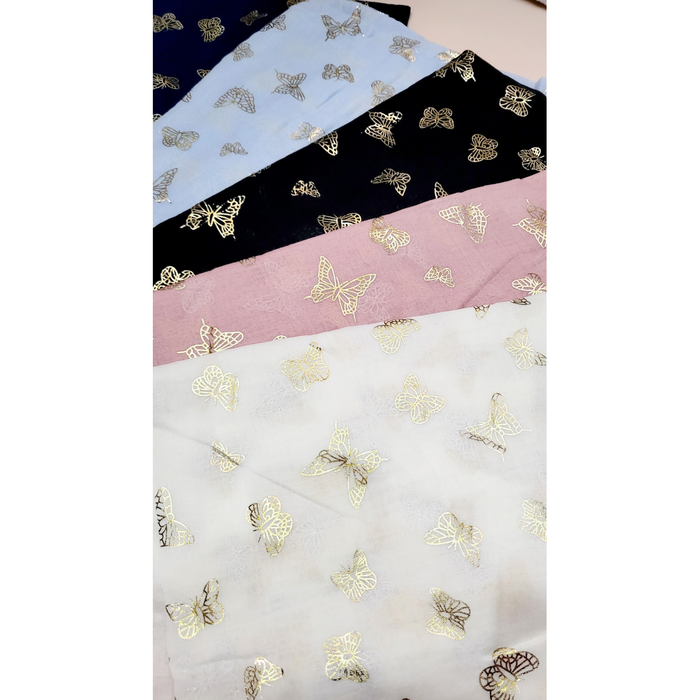 Mini Butterfly Shimmer Scarf Pack of 12