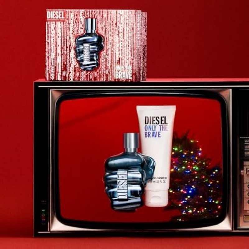 Diesel Only The Brave Gift Set (Eau De Toilette Spray 125ml  2 x Shower Gel 75ml)