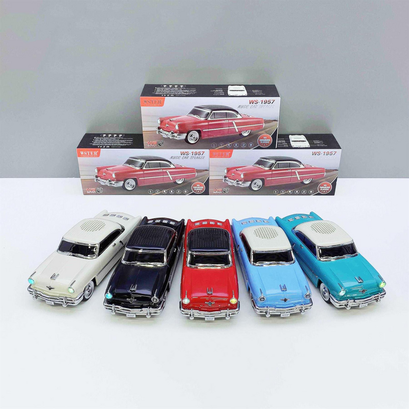 WSTER Wireless Bluetooth Car Speaker with TF/USB/FM WS-1957 Emerald