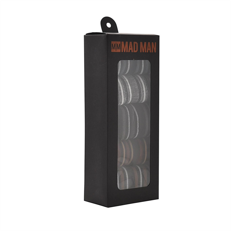 Mad Man Variegated Boxed Socks 5pc