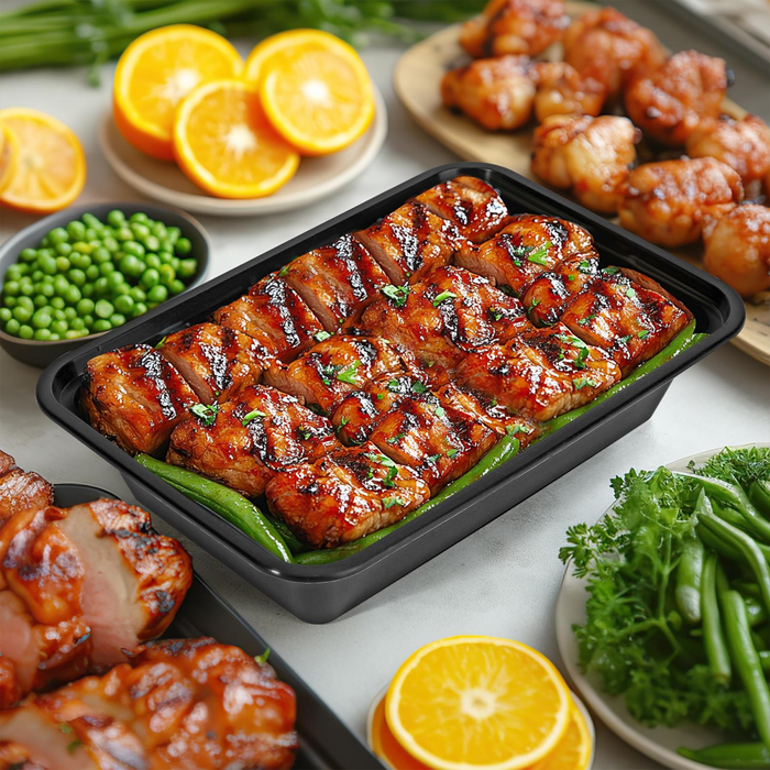 VINSANI 30pk 1 COMPARTMENT MEAL PREP CONTAINERS 1010474