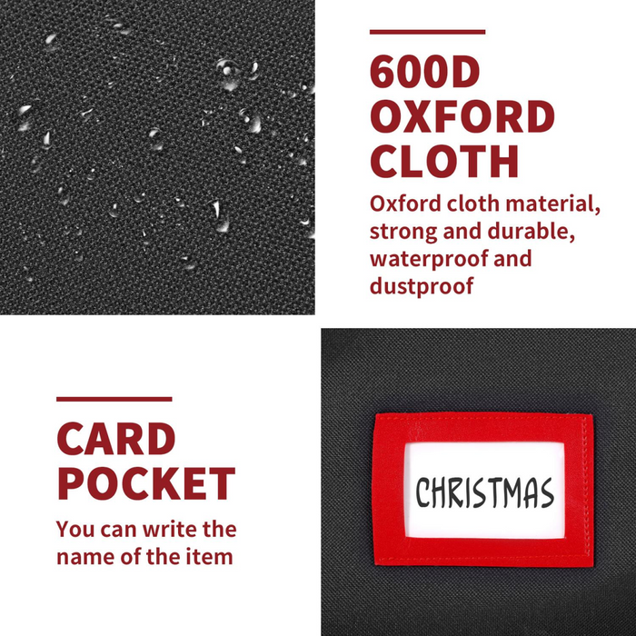 VINSANI BLACK XMAS TREE STORAGE BAG 1010451