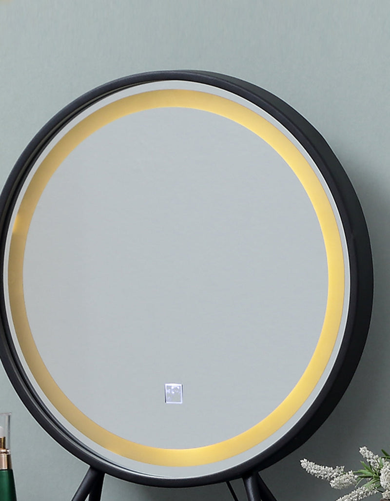 Tulip Dressing Table With LED Mirror And Stool