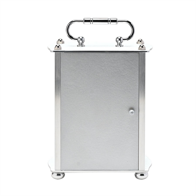 Wm.Widdop Carriage Alarm Clock - Silver