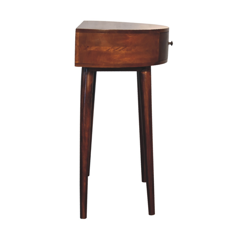 Artisan Furniture Solid Wood Odyssey Console Table, 1 Drawer, Dark Brown