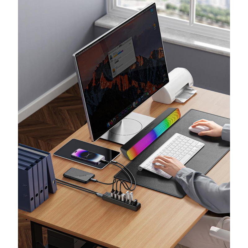 WYEWAVE RGB Light Deep Bass Wireless Portable Speaker