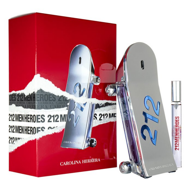 Carolina Herrera 212 Men Heroes Gift Set (Eau De Toilette 90ml  Eau De Toilette 10ml)