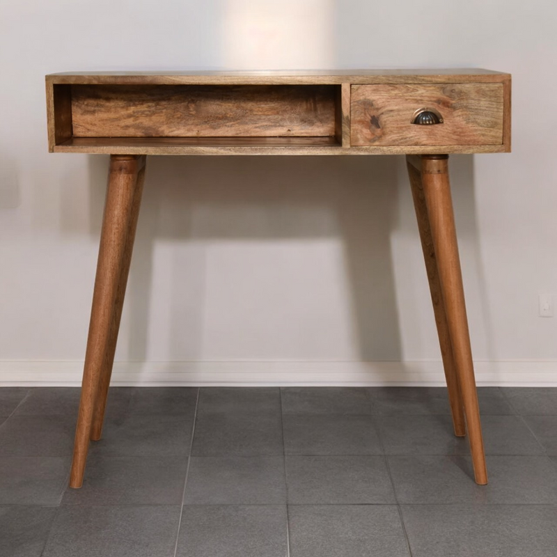 Artisan Furniture Solid Wood Open Slot Nordic Writing Desk