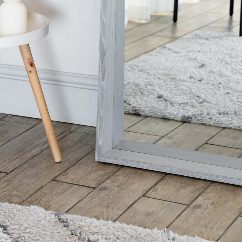 Hanaka- Full Length Grey Oak Rectangle Mirror - 200cm x 100cm